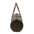 Handbag Papillon 30 Brown Monogram Canvas