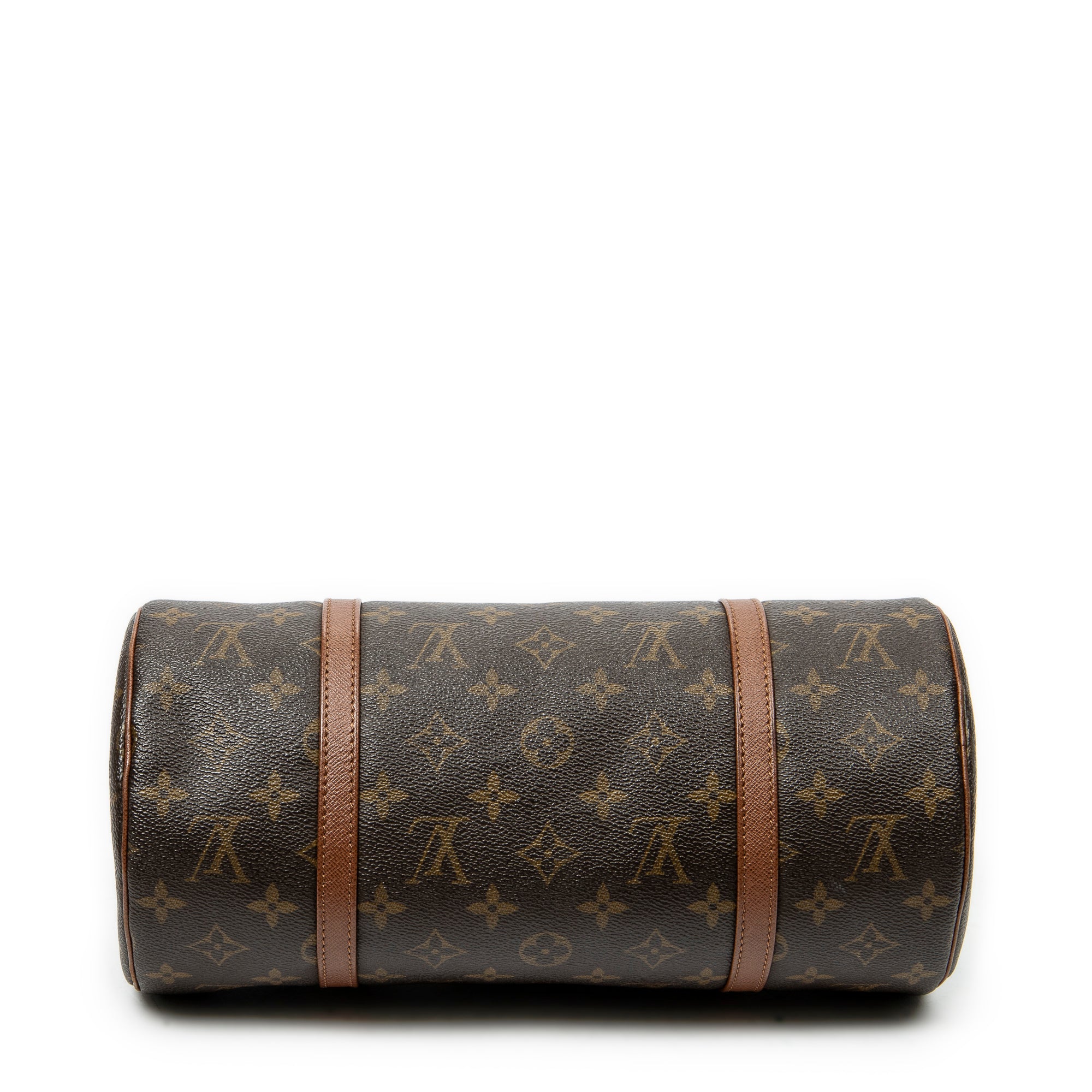 Handbag Papillon 30 Brown Monogram Canvas