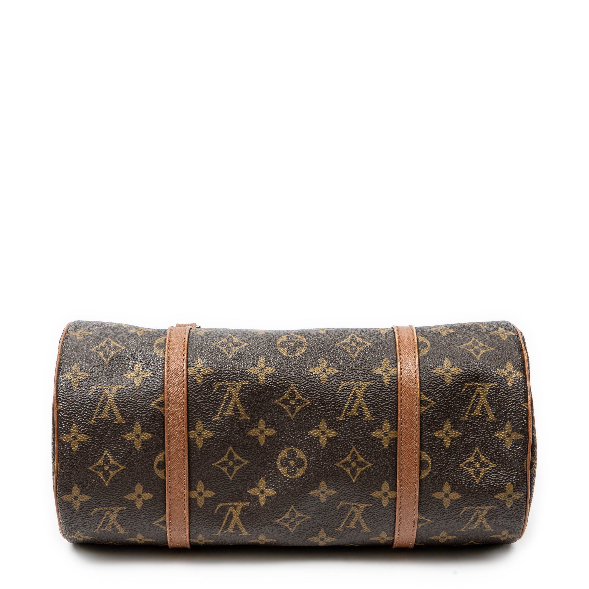 Handbag Papillon 30 Brown Monogram Canvas