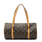 Handbag Papillon 30 Brown Monogram Canvas