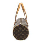 Handbag Papillon 30 Brown Monogram Canvas