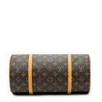Handbag Papillon 30 Brown Monogram Canvas