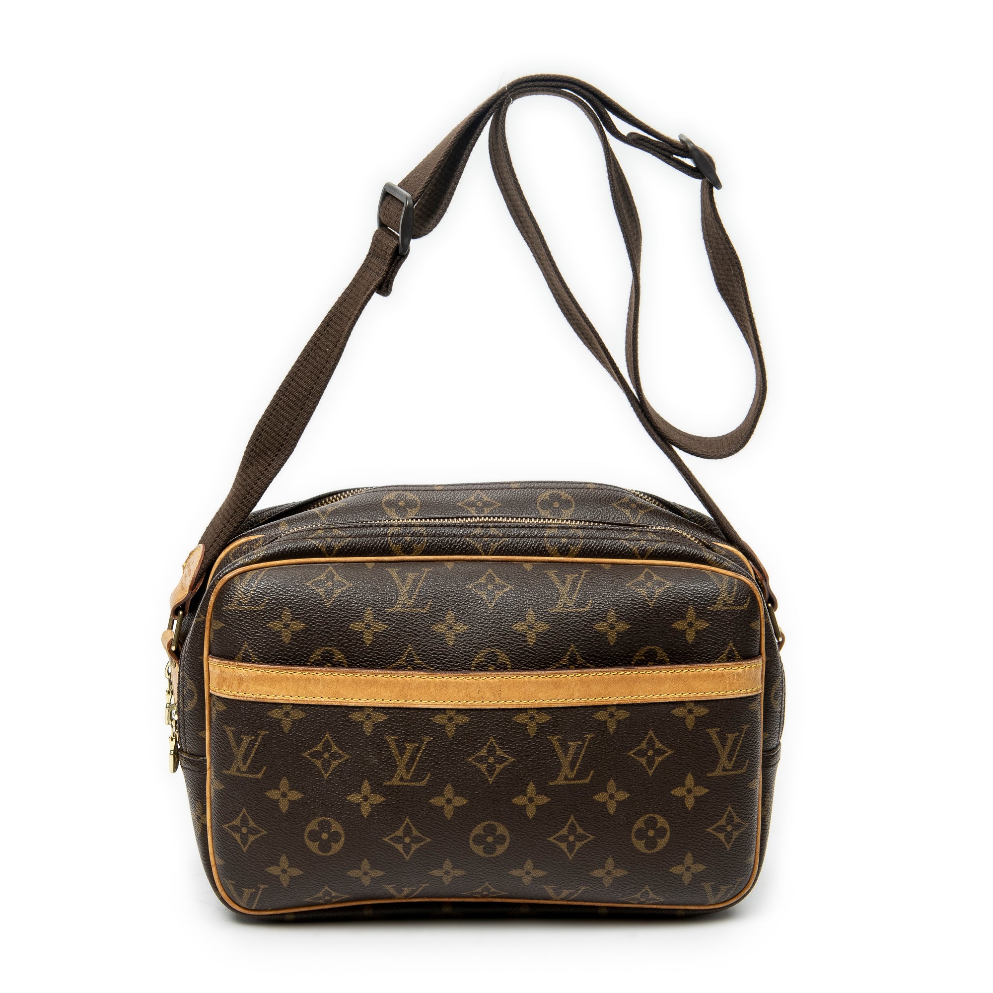 Shoulder Bag Reporter PM Brown Monogram Canvas