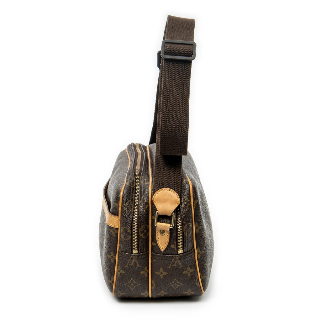 Shoulder Bag Reporter PM Brown Monogram Canvas