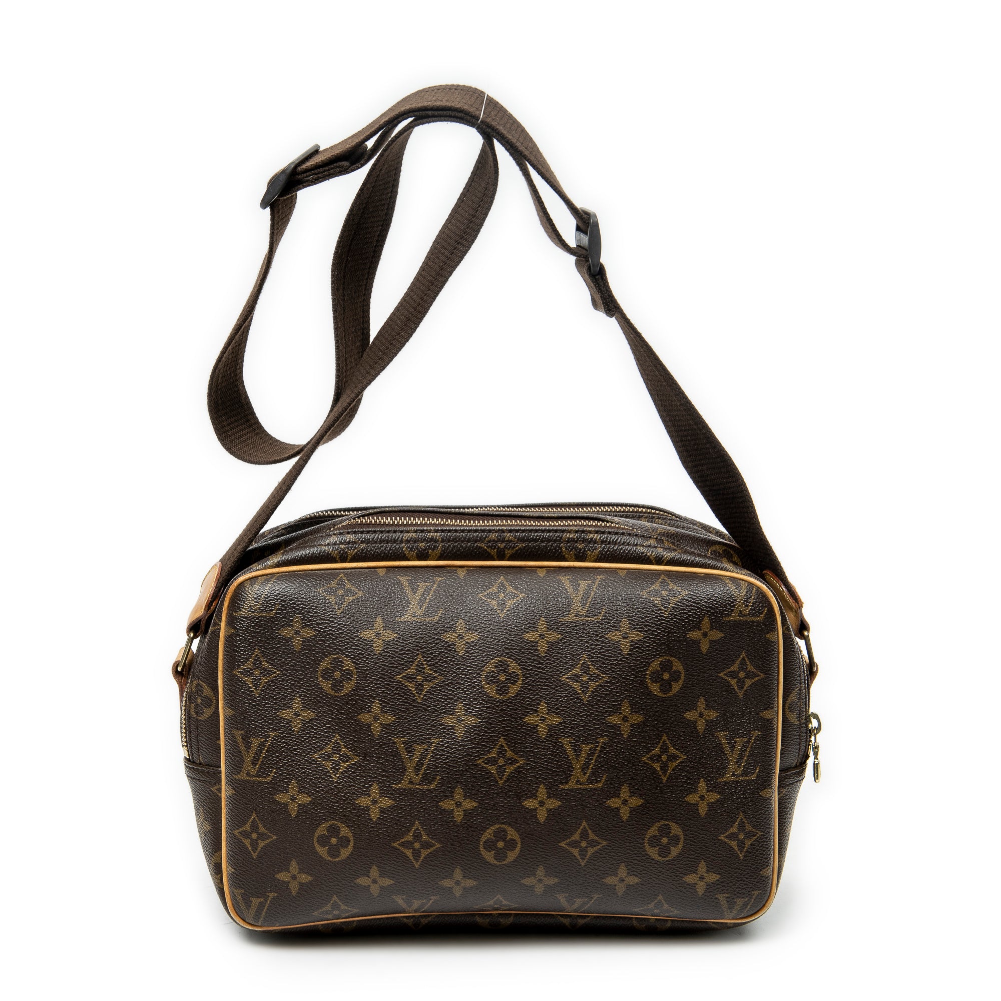 Shoulder Bag Reporter PM Brown Monogram Canvas