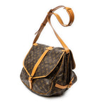 Shoulder Bag Saumur GM Brown Monogram Canvas