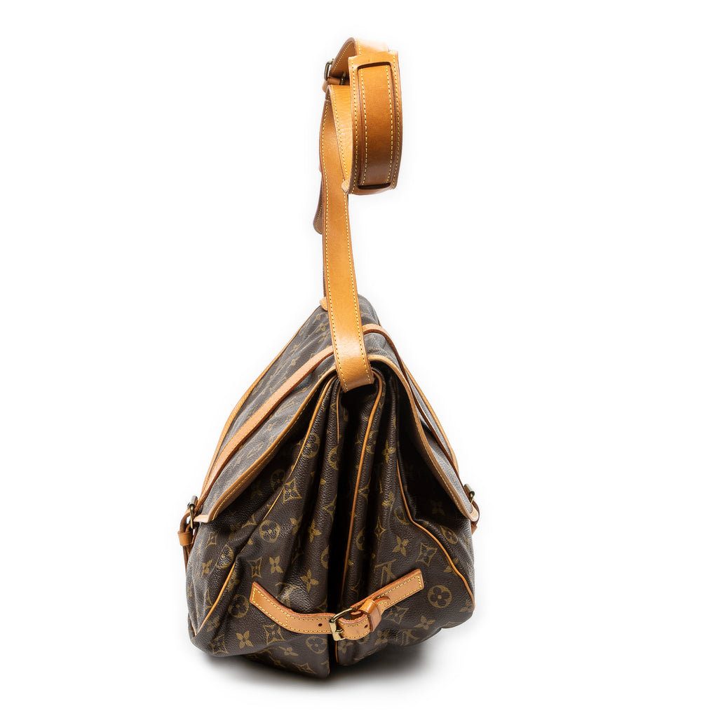 Shoulder Bag Saumur GM Brown Monogram Canvas