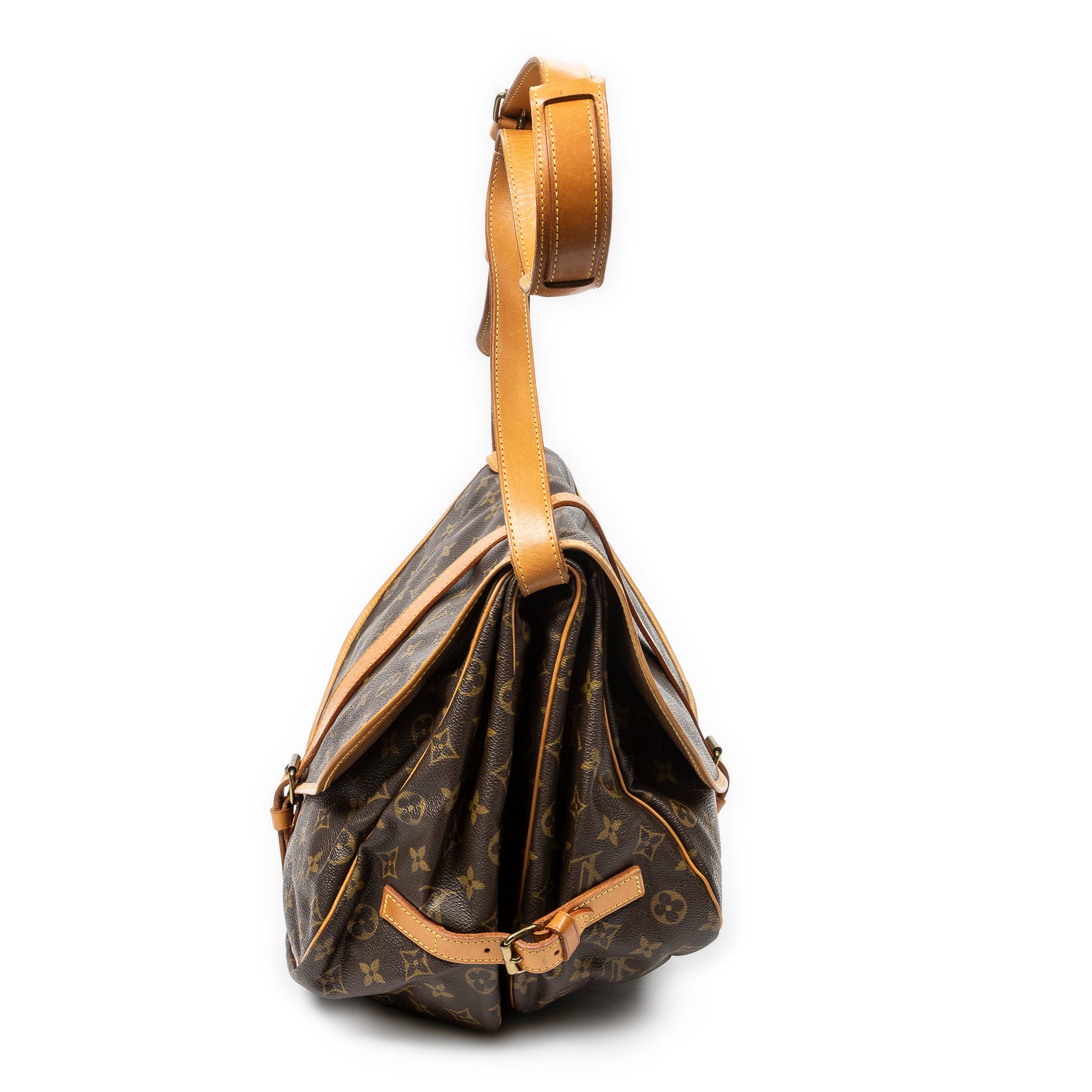 Shoulder Bag Saumur GM Brown Monogram Canvas
