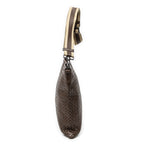 Shoulder Bag Flat Messenger Brown Intrecciato Leather