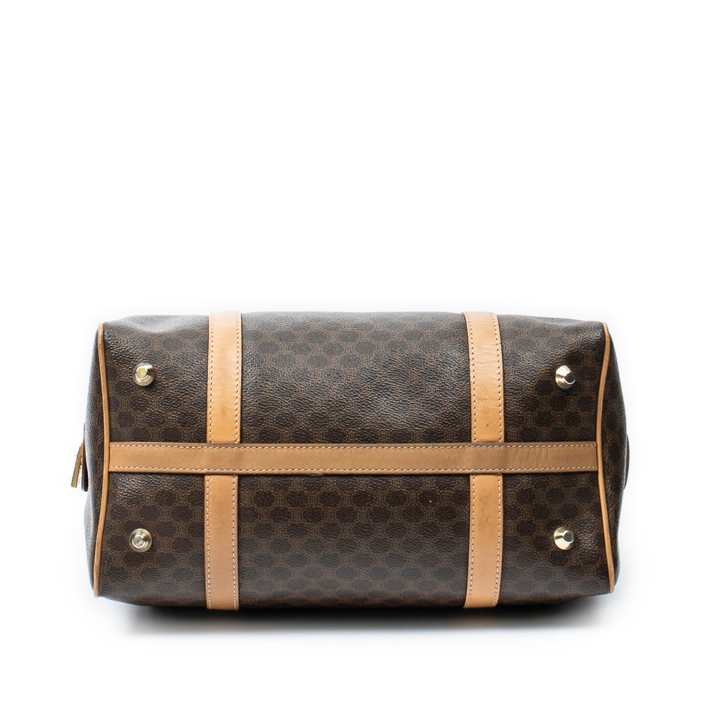 Handbag Small Boston Beige Macadam Coated Canvas