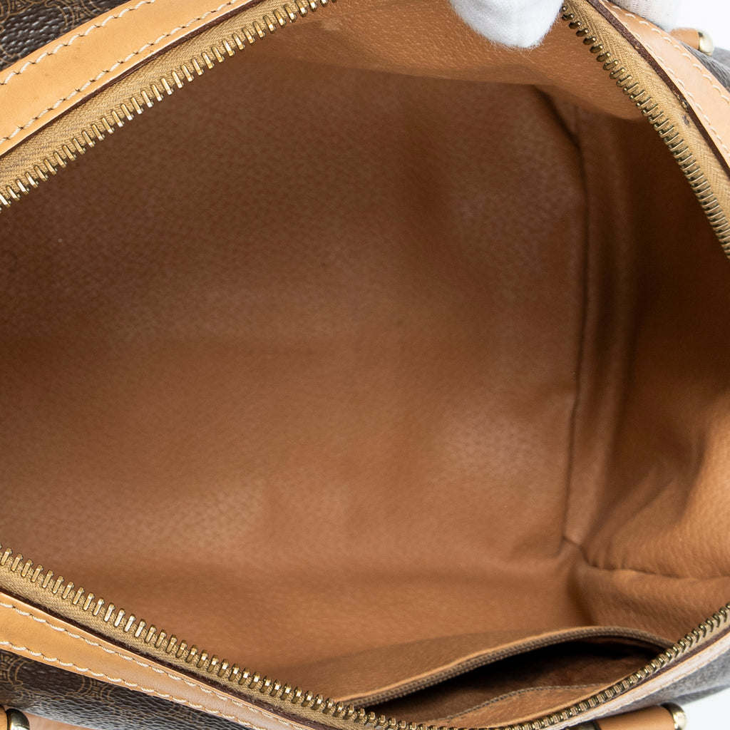 Handbag Small Boston Beige Macadam Coated Canvas