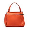 Bolso de Hombro Mediano Edge Bag Piel de Becerro Naranja