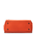 Bolso de Hombro Mediano Edge Bag Piel de Becerro Naranja