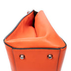 Bolso de Hombro Mediano Edge Bag Piel de Becerro Naranja