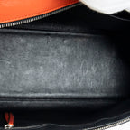 Bolso de Hombro Mediano Edge Bag Piel de Becerro Naranja