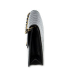 Chanel - Sac bandoulière droit vintage à fermoir poussoir - Noir