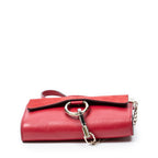 Bandolera Mini Faye Piel de Becerro Roja