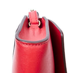 Bandolera Mini Faye Piel de Becerro Roja