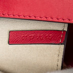 Bandolera Mini Faye Piel de Becerro Roja