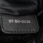 Shoulder Bag Charming Tote Black Cannage Nylon Canvas