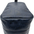 Bolsa de viaje vintage mediana Boston Navy lona revestida Diorissimo
