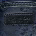 Bolsa de viaje vintage mediana Boston Navy lona revestida Diorissimo