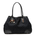 Shoulder Bag Medium Princy Tote Black Monogrammed Canvas