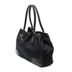 Shoulder Bag Medium Princy Tote Black Monogrammed Canvas
