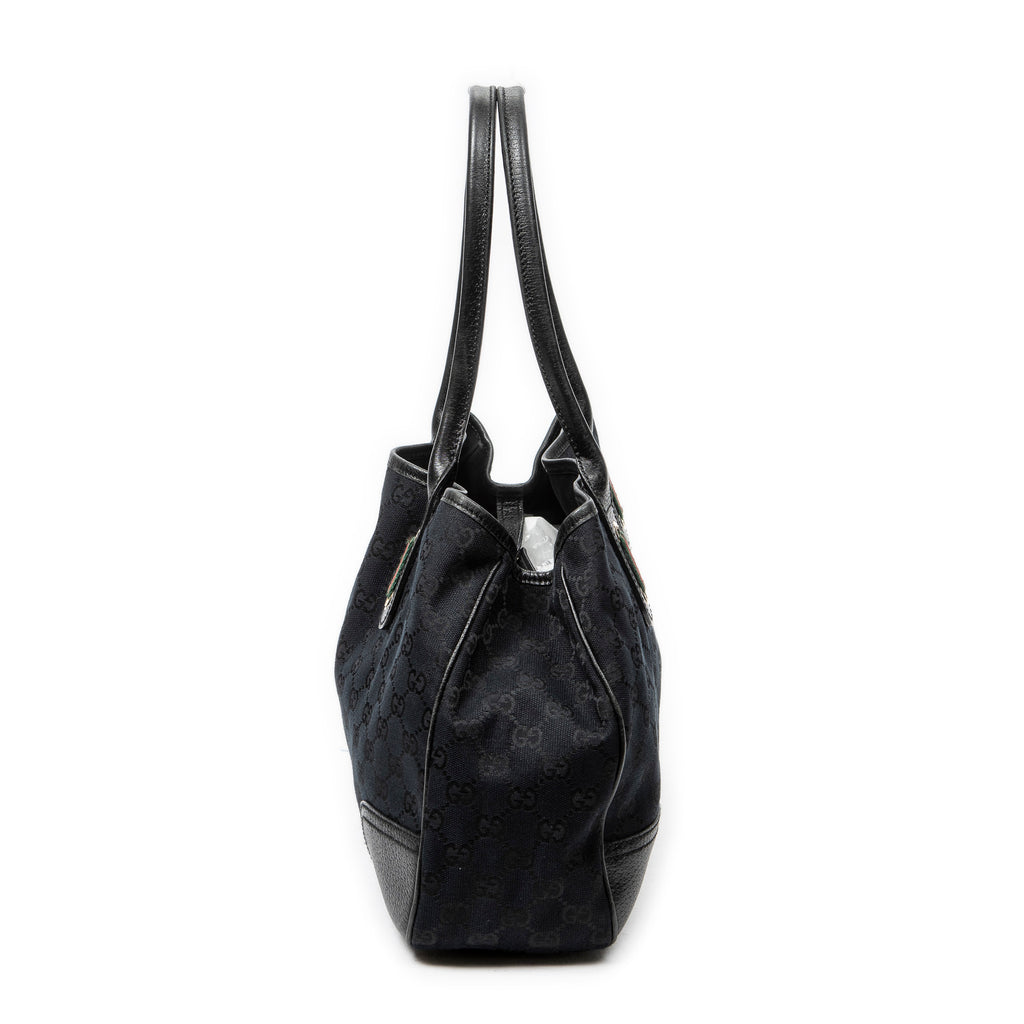 Shoulder Bag Medium Princy Tote Black Monogrammed Canvas