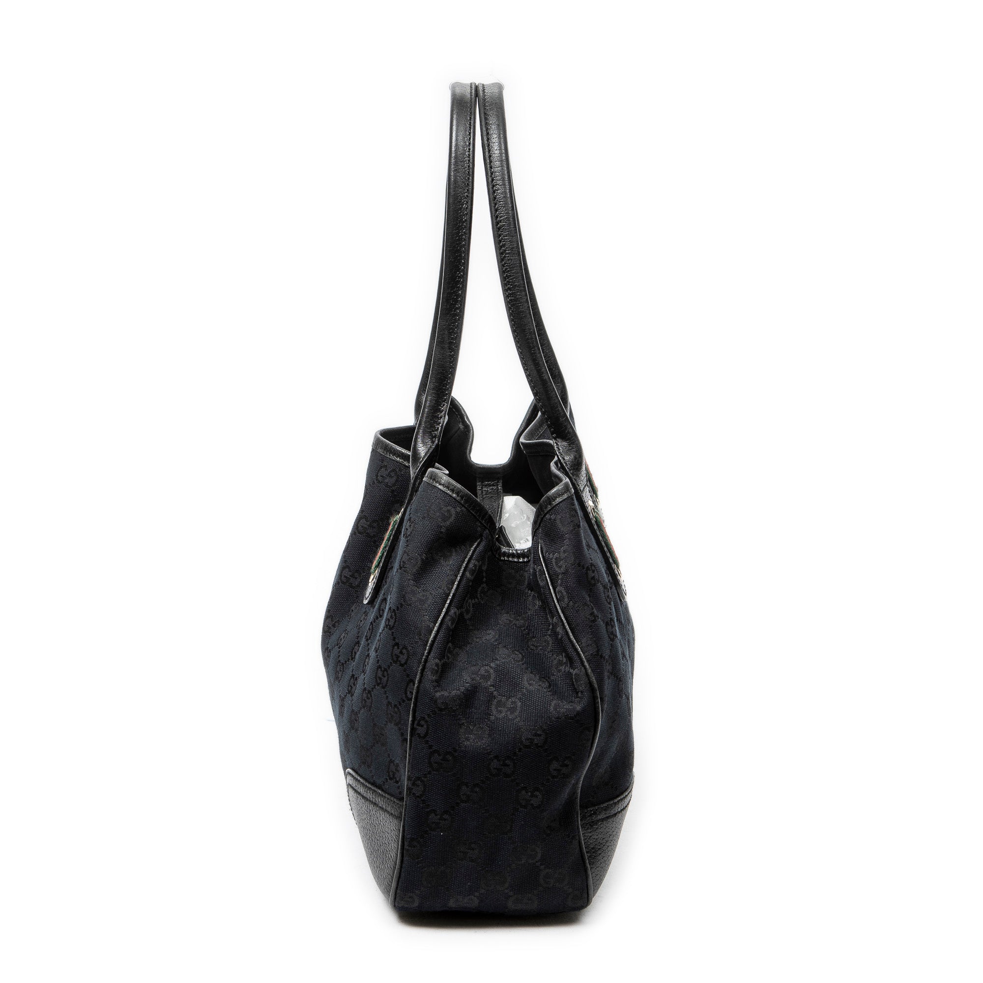 Shoulder Bag Medium Princy Tote Black Monogrammed Canvas