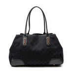 Shoulder Bag Medium Princy Tote Black Monogrammed Canvas