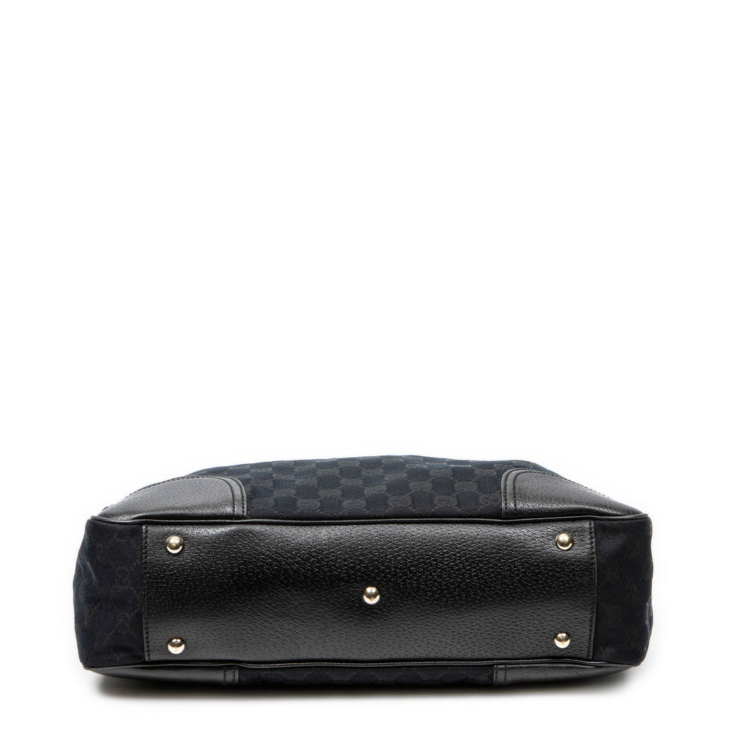 Shoulder Bag Medium Princy Tote Black Monogrammed Canvas