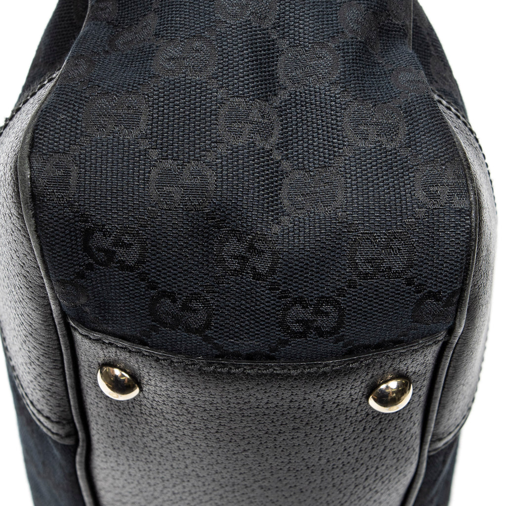 Shoulder Bag Medium Princy Tote Black Monogrammed Canvas