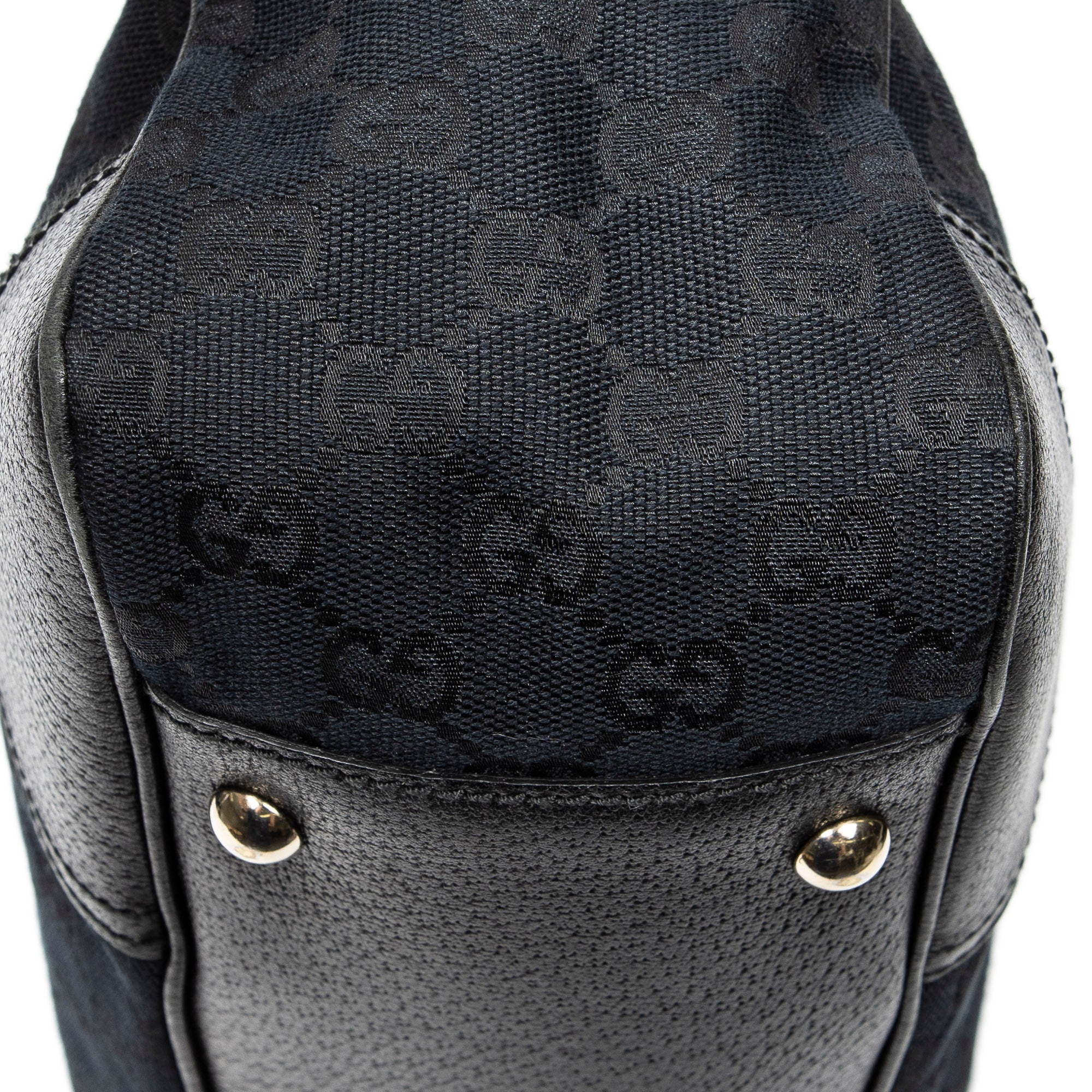 Shoulder Bag Medium Princy Tote Black Monogrammed Canvas