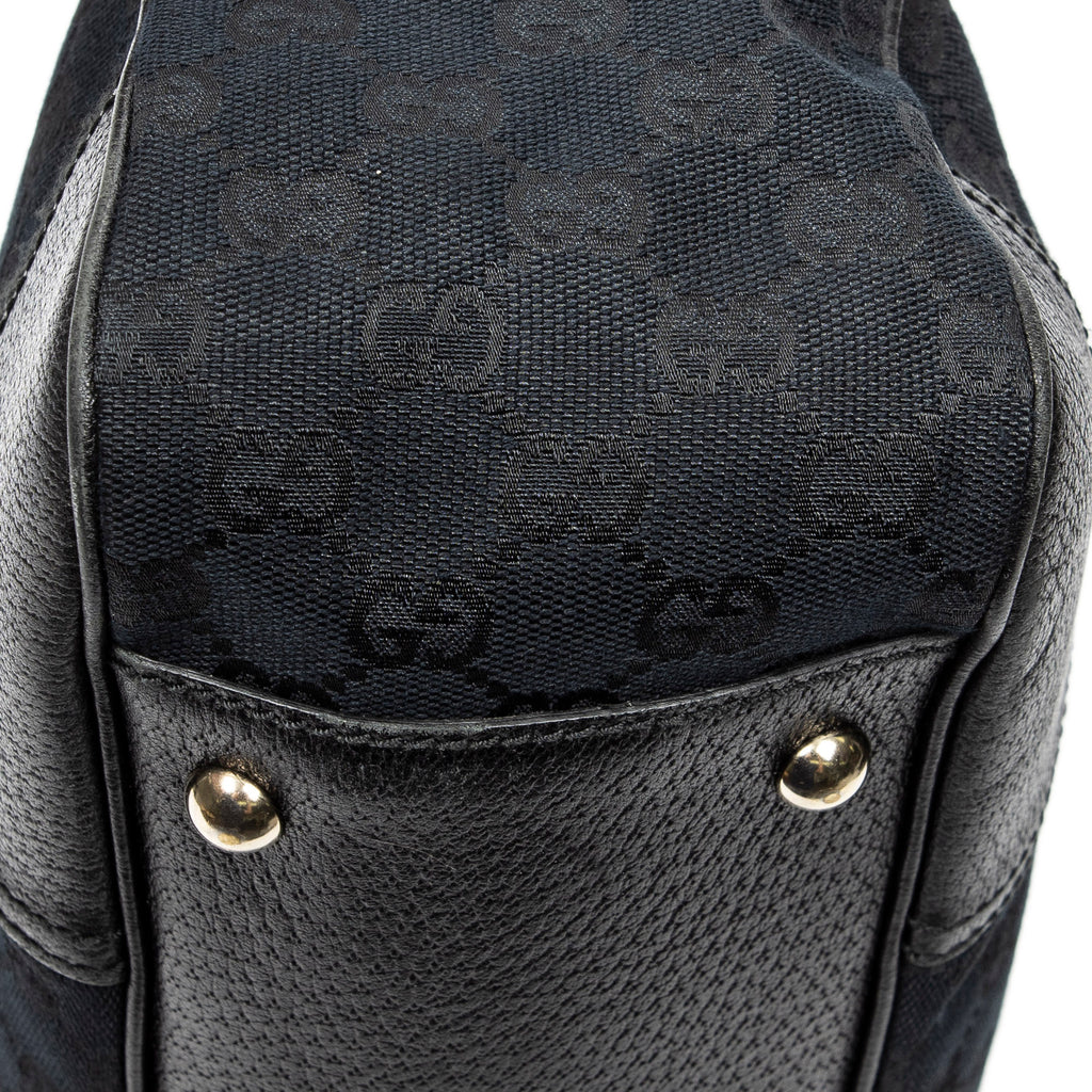 Shoulder Bag Medium Princy Tote Black Monogrammed Canvas