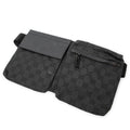 Waist Bag Waist Pouch Black Monogrammed Canvas