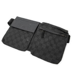 Waist Bag Waist Pouch Black Monogrammed Canvas