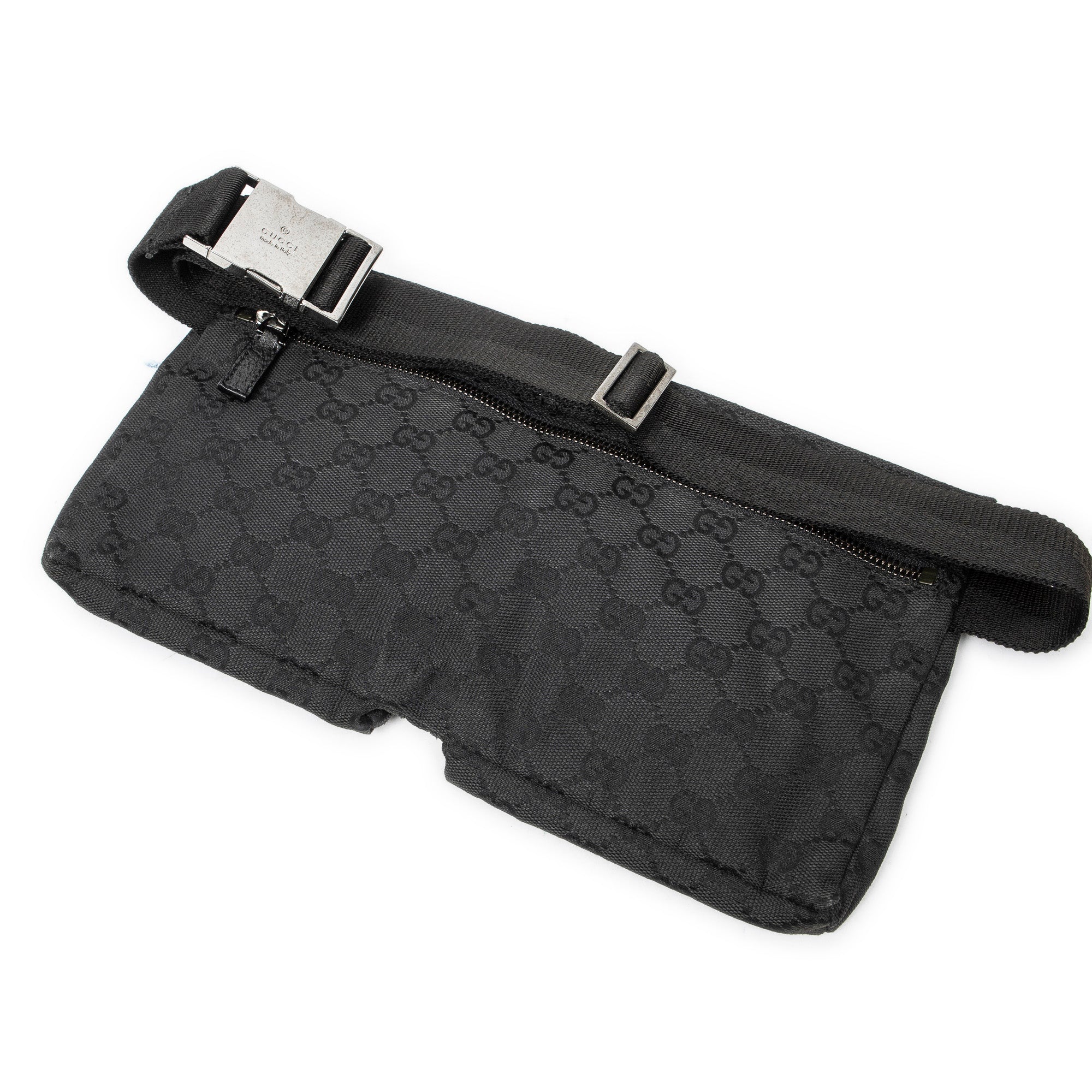 Waist Bag Waist Pouch Black Monogrammed Canvas