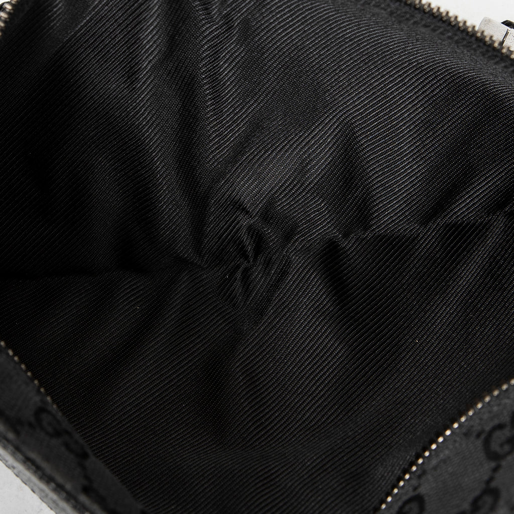 Waist Bag Waist Pouch Black Monogrammed Canvas