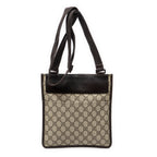 Shoulder Bag Small Flat Messenger Beige Supreme Coated Canvas