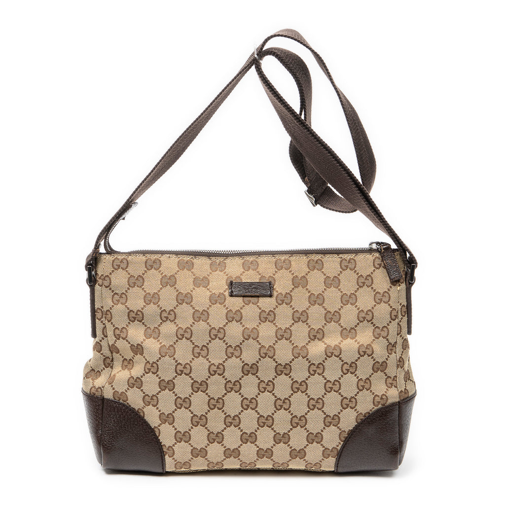 Shoulder Bag Joy Messenger Beige Monogrammed Canvas