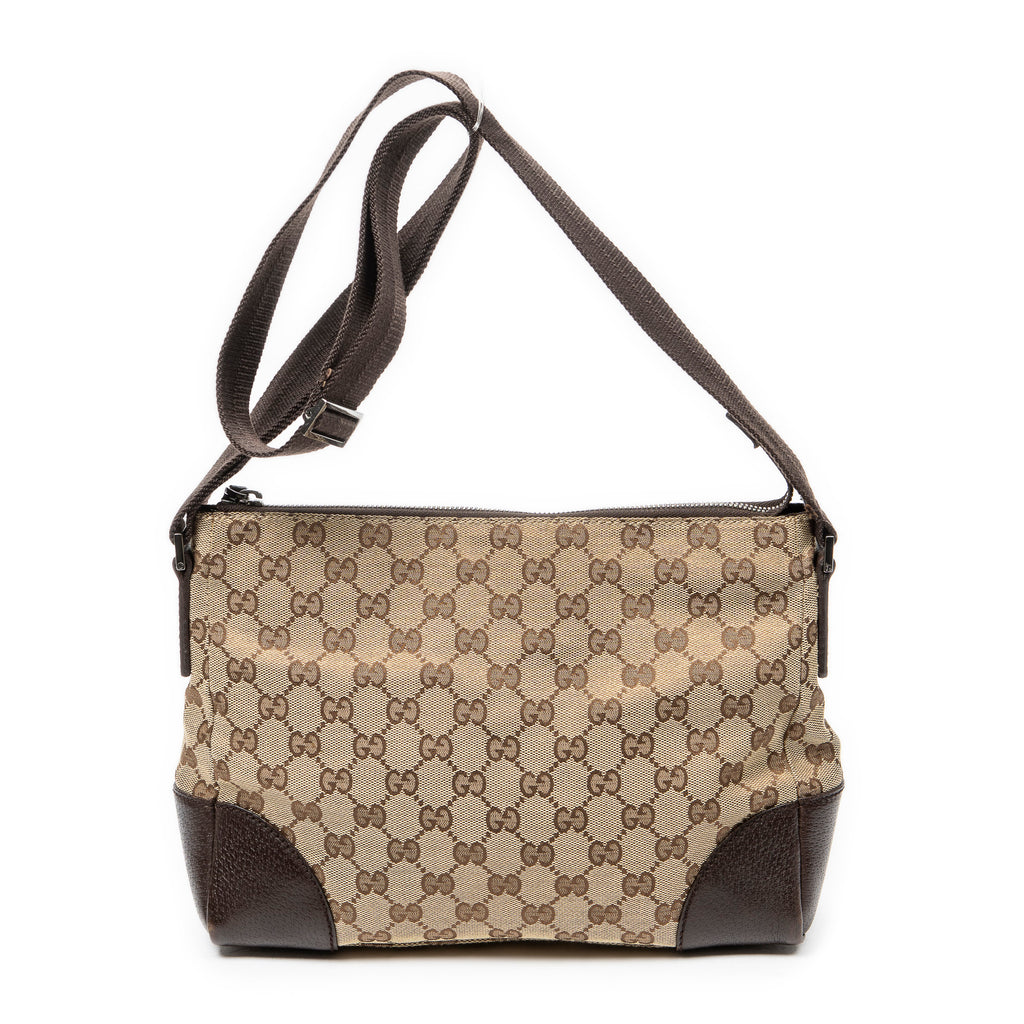Shoulder Bag Joy Messenger Beige Monogrammed Canvas