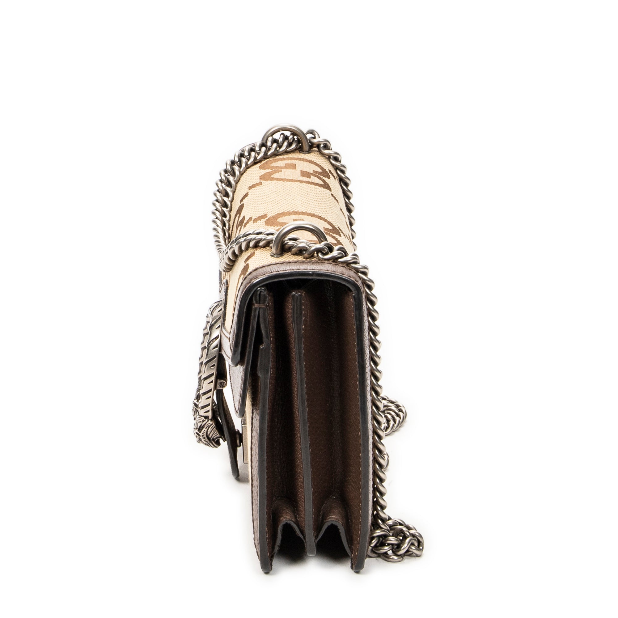 Shoulder Bag Small Dionysus Chain Crossbody Brown Jumbo GG Canvas