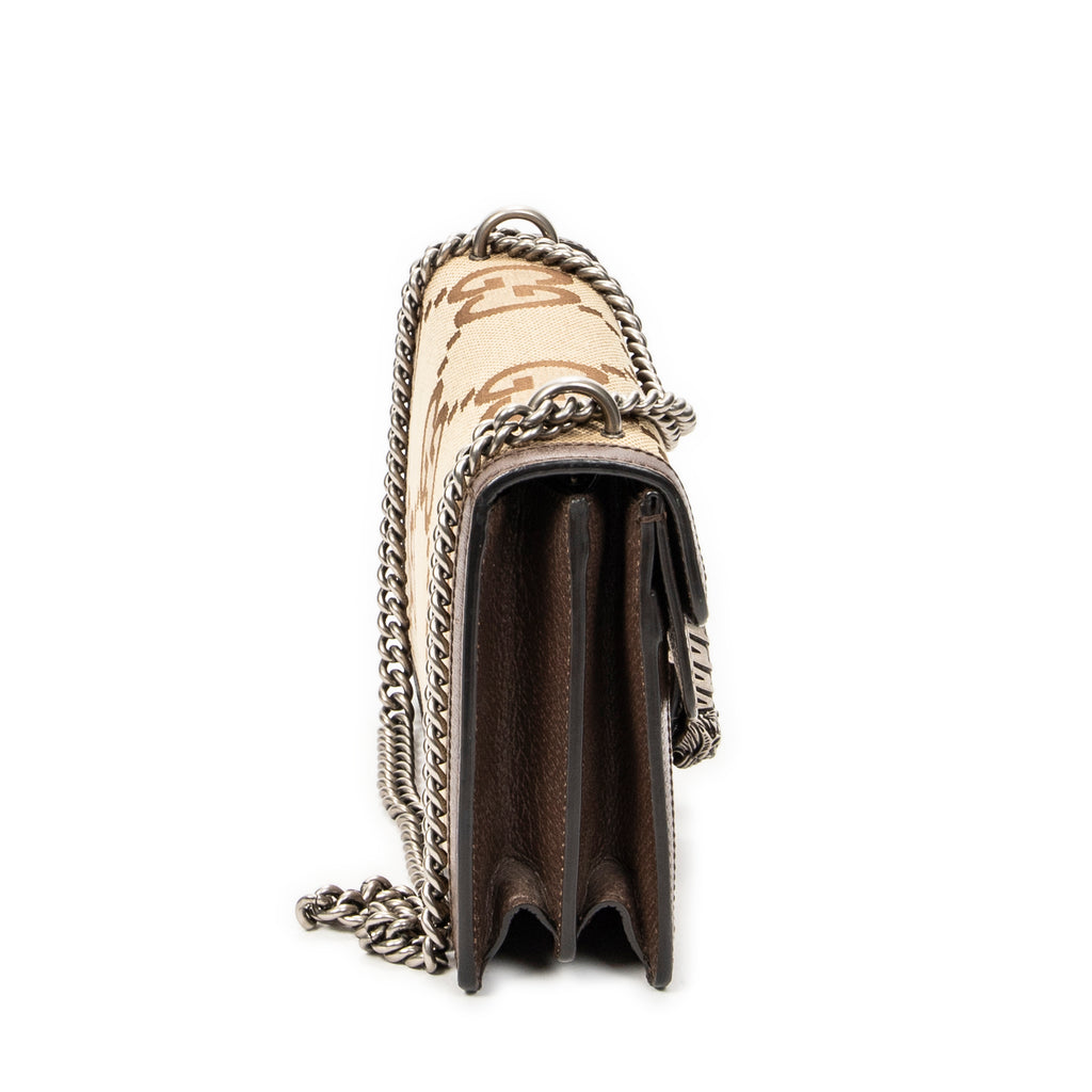 Shoulder Bag Small Dionysus Chain Crossbody Brown Jumbo GG Canvas