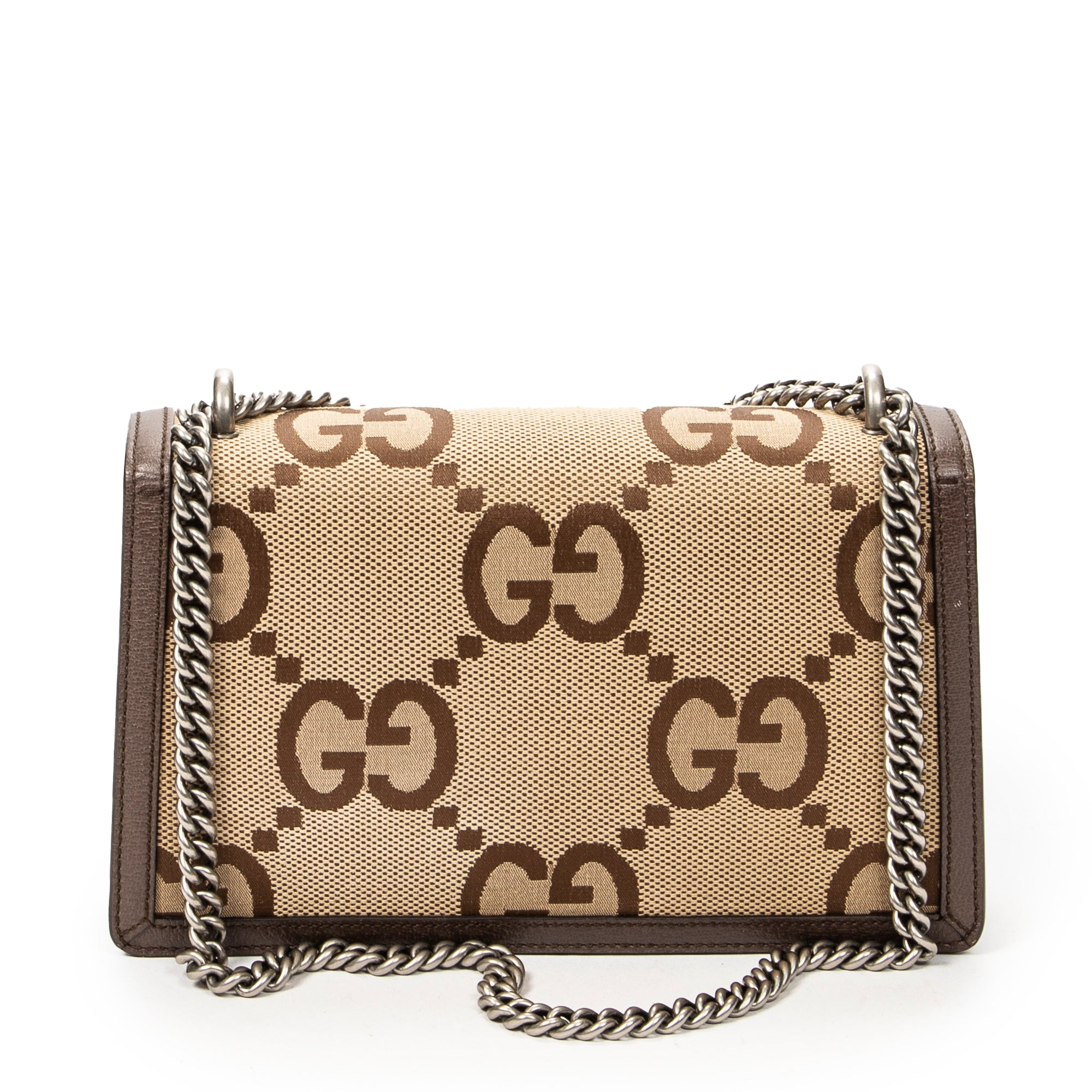 Shoulder Bag Small Dionysus Chain Crossbody Brown Jumbo GG Canvas