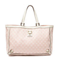 Handbag Large Abbey D-Ring Tote Pink Monogrammed Canvas
