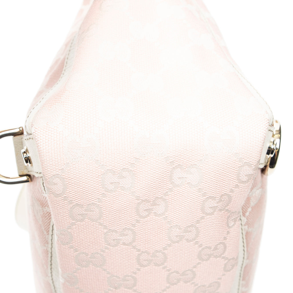 Handbag Large Abbey D-Ring Tote Pink Monogrammed Canvas