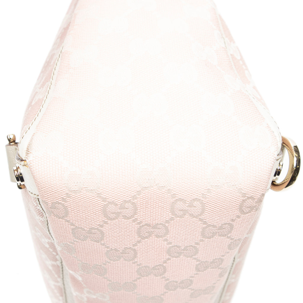 Handbag Large Abbey D-Ring Tote Pink Monogrammed Canvas