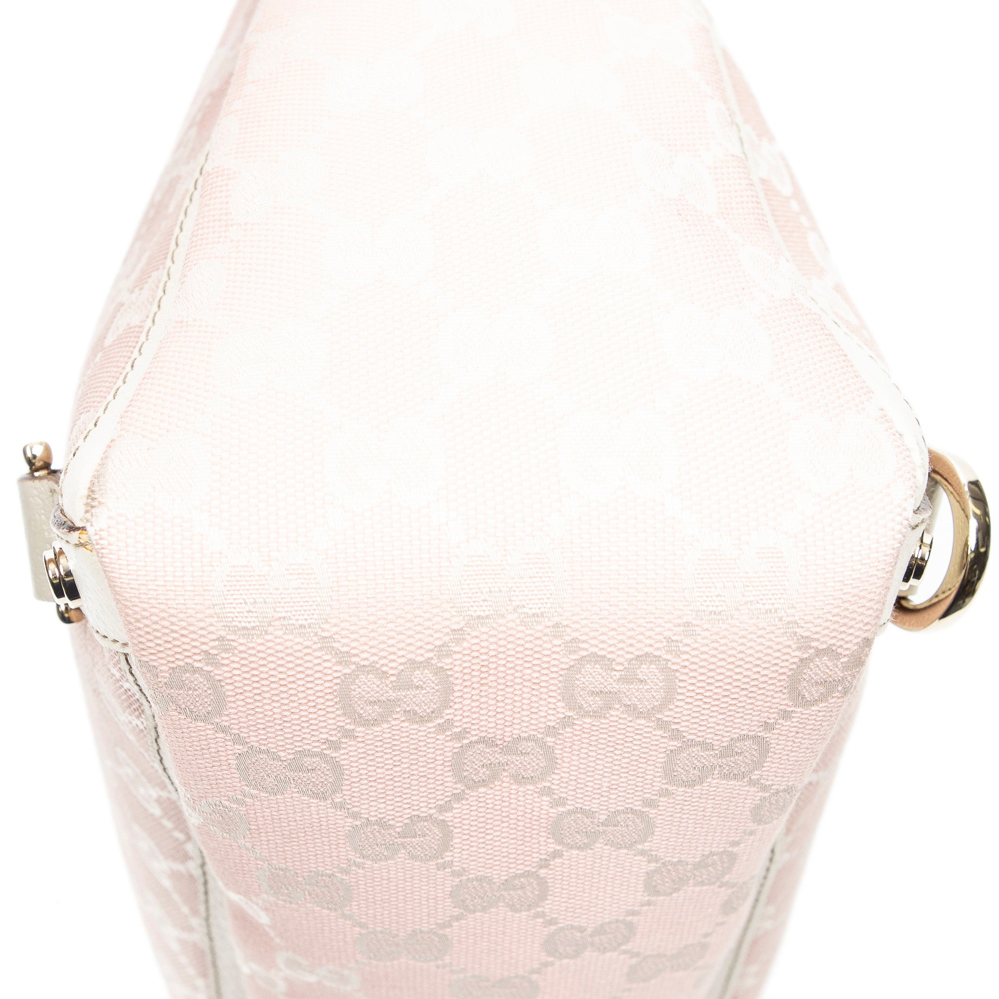 Handbag Large Abbey D-Ring Tote Pink Monogrammed Canvas