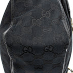 Shoulder Bag Abbey Pocket Tote Black Monogrammed Canvas
